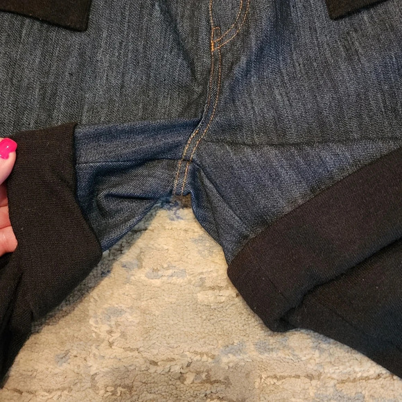 Alberto Makali denim shorts black sweater tights combo pants size 4 - Picture 10 of 17
